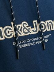 Jack&Jones Férfi melegítőfelső JORLAKEWOOD Relaxed Fit 12246802 Sky Captain (Méret XXL)