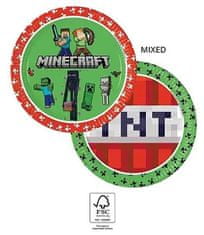 Mojang party tányér Minecraft 8 db-os 23 cm
