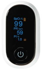 Nedis intelligens pulzoximéter / Bluetooth / OLED kijelző / Perfúziós index / pulzusszám / mozgásérzékenység / telítettség