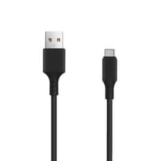 setty. hálózati töltő 1x USB 2.4A fekete + USB-C kábel 1,0 m (GSM108852)
