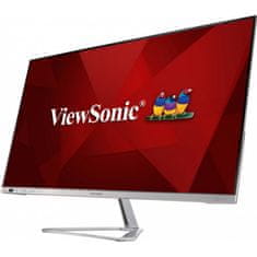 Viewsonic VX3276-2K-MHD-2 Monitor 31.5inch 2560x1440 IPS 75Hz 4ms Ezüst