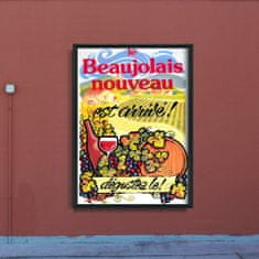 Vintage Posteria Poszter Boros poszter Új Beaujolais Nouveau A4 - 21x29,7 cm