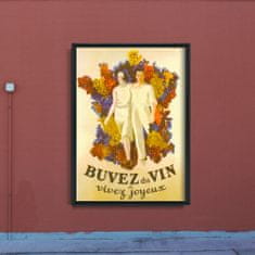 Vintage Posteria Poszter Francia bor poszter bor dekoráció A1 - 59,4x84,1 cm