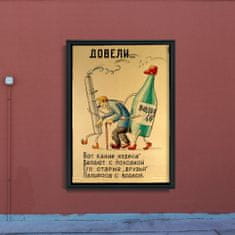 Vintage Posteria Poszter Szovjet alkoholmentes poszter A1 - 59,4x84,1 cm