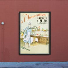 Vintage Posteria Poszter képek Étterem L'Innovation Brüsszel A2 - 42x59,4 cm