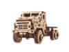 3D fából készült mechanikus puzzle katonai teherautó