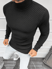 Ozonee Férfi klasszikus pulóver Thandeka fekete XL
