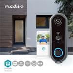Nedis WIFICDP20GY kültéri WiFi kapucsengő, FHD kamera, akkumulátor, SmartLife