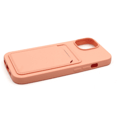 Haffner Apple iPhone 15 Plus szilikon hátlap kártyatartóval - Card Case - pink (PT-6846)