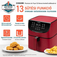 Cosori Premium forrólevegős sütő piros (CP158-AF-RXR) (CP158-AF-RXR)
