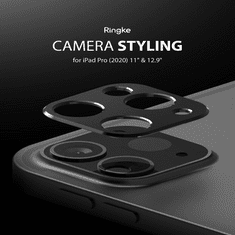 RINGKE Camera Sytling hátsó kameravédő borító - Apple iPad Pro 2020 11", / iPad Pro 2020 12.9", - black (FN0186)