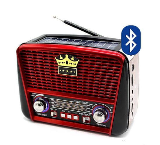 Bobo Napelemes Bluetooth hordozható multimédia lejátszó MP3 USB FM rádió