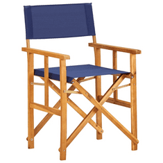 2 db kék tömör akácfa rendezői szék