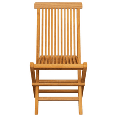 Vidaxl 4 db tömör tíkfa kerti szék piros párnával (3062574)