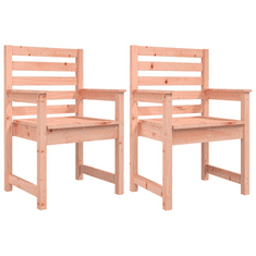 2 db tömör douglas fa kerti szék 60 x 48 x 91 cm