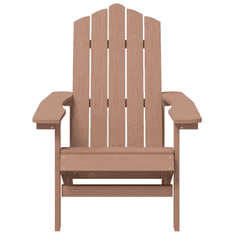 2 db barna HDPE kerti adirondack szék