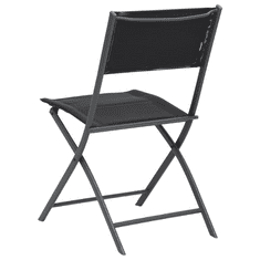 2 db acél és textilén összecsukható kültéri szék