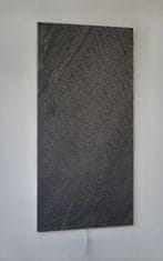 Eco Warm Design Infra fűtőpanel termézetes kőburkolattal - "Galaxis fekete"