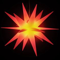 Greatstore összecsukható piros morva csillag lámpa LED-del 100 cm