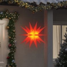 Greatstore összecsukható piros morva csillag lámpa LED-del 100 cm