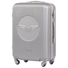 Wings M közepes bőrönd, ezüst