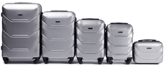 Wings 5 db-os bőrönd készlet (L,M,S,XS,BC) Wings, ezüst