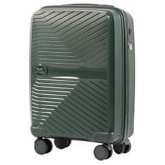Wings S kabinos bőrönd, 100% polipropilén, feketés zöld