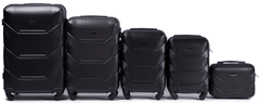 Wings 5 db-os bőrönd készlet (L,M,S,XS,BC) Wings, Fekete