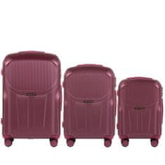 Wings 3 db L, M, S, burgundi bőrönd készlet