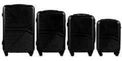Wings 4 db bőrönd készlet (L,M,S,XS), fekete