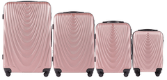 Wings 4 db bőrönd készlet (L,M,S,XS), Rose Gold
