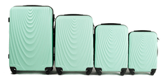 Wings 4 db bőrönd készlet (L,M,S,XS), Világos zöld
