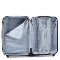 Wings 3 db L, M, S, ezüst kék bőrönd készlet