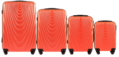 Wings 4 db bőrönd készlet (L,M,S,XS), Füst narancs
