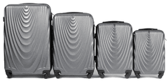 Wings 4 db bőrönd készlet (L,M,S,XS), ezüst