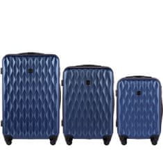 Wings 3 db bőrönd készlet (L, M, S), Royal Blue