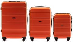 Wings 3 db L, M, S, narancssárga bőrönd készlet