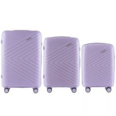 Wings 3 L,M,S bőrönd készlet, 100% polipropilén, fehér lila