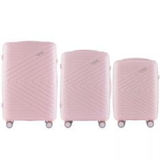 Wings 3 L,M,S bőrönd készlet, 100% polipropilén, fehér rózsaszín