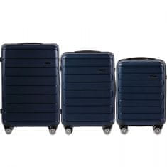 Wings 3 L,M,S bőrönd készlet, 100% polipropilén, kék