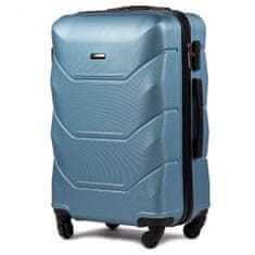 Wings M közepes utazóbőrönd, ezüst kék