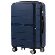 Wings M közepes utazóbőrönd, polipropilén, kék