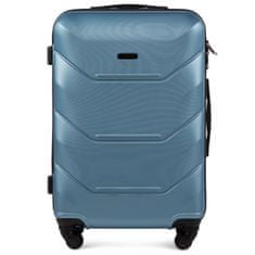 Wings M közepes utazóbőrönd, ezüst kék