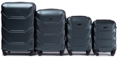 Wings 4 db-os bőrönd készlet (L,M,S,XS) Wings, Sötétzöld