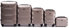 Wings 5 db-os bőrönd készlet (L,M,S,XS,BC) Wings, Champagne