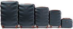 Wings 5 db-os bőrönd készlet (L,M,S,XS,BC) Wings, sötétzöld