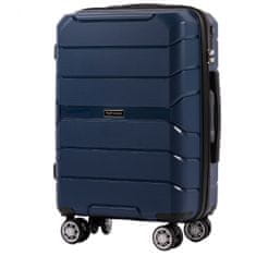 Wings S kabinos bőrönd, polipropilén, kék