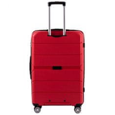 Wings L nagy utazóbőrönd, polipropilén, piros