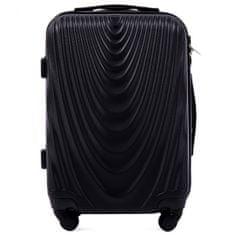 Wings S kabinos bőrönd, fekete