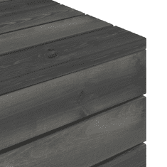 Vidaxl 2 részes tömör fenyőfa kerti raklap-bútorgarnitúra párnákkal (3061669)
